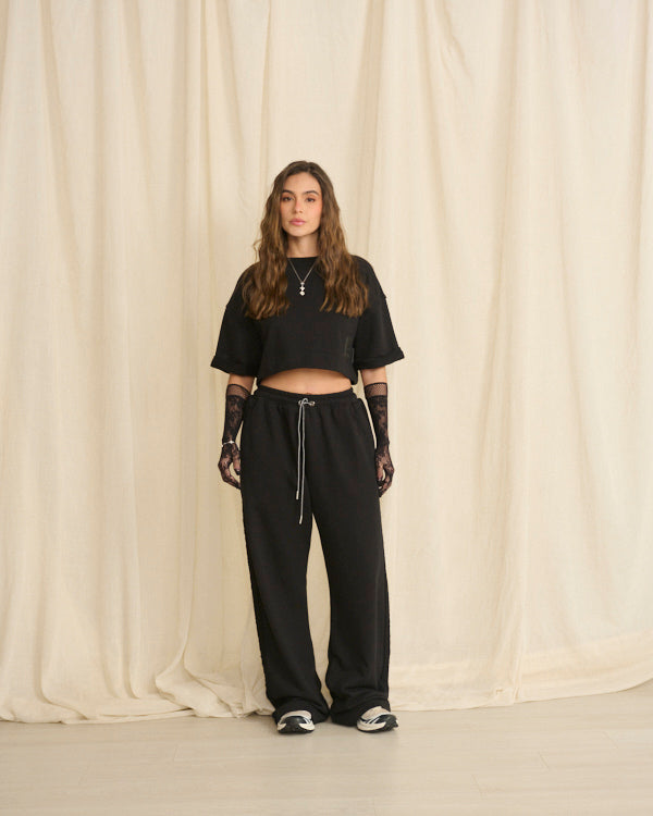 JOGGER PANTALÓN BOTA RECTA NEGRO