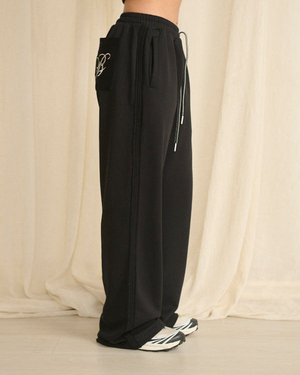 JOGGER PANTALÓN BOTA RECTA NEGRO