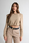 Sueter básico beige