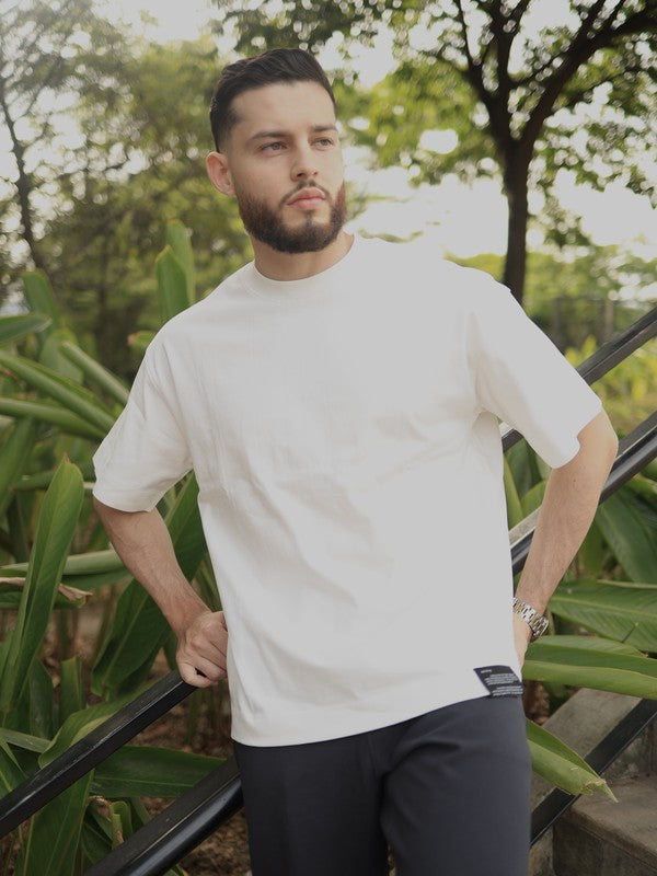 Camiseta Blanca Oversize Corte posterior