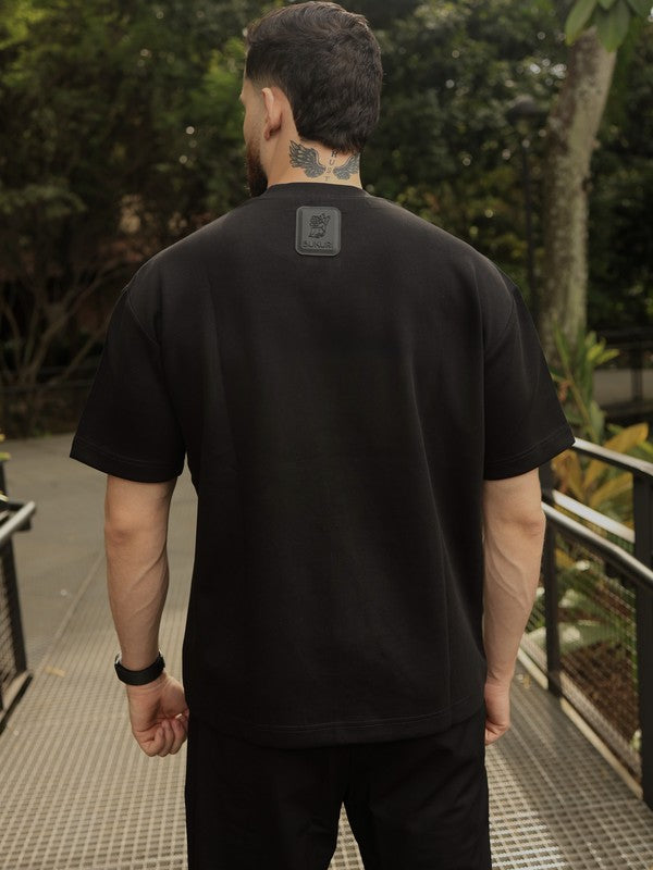 Camiseta Oversize Negra Chill Mode