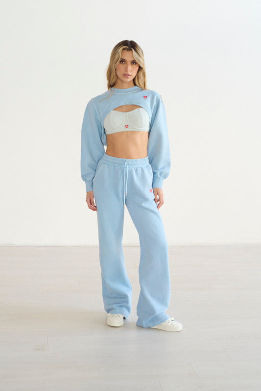 Hoodie blue bkr corto