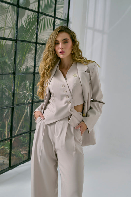 BLAZER BEIGE CLÁSICO