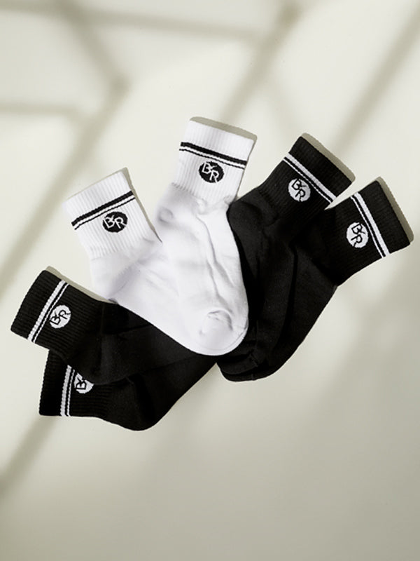 MEDIAS DEPORTIVAS TOBILLERAS BLANCAS BKR