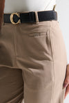 Pantalón dama bota recta beige