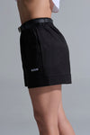 Short negro strecht con cinturón