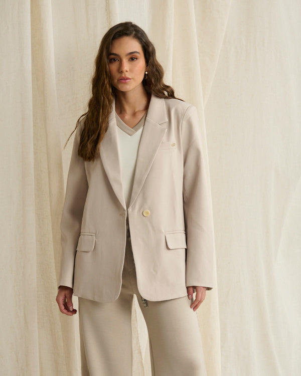 BLAZER BEIGE CLÁSICO