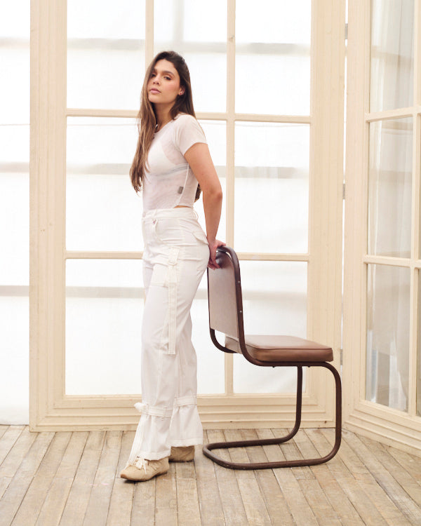 Body transparencia manga larga