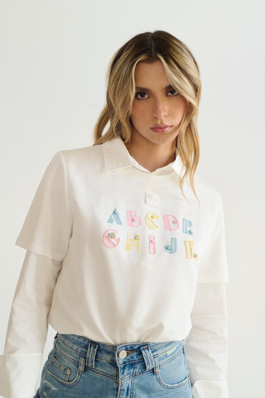 Camiseta abecedario