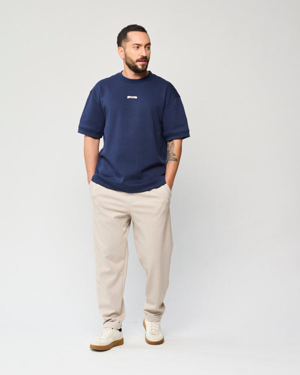 CAMISETA MASCULINA CLASICA AZUL OSCURA