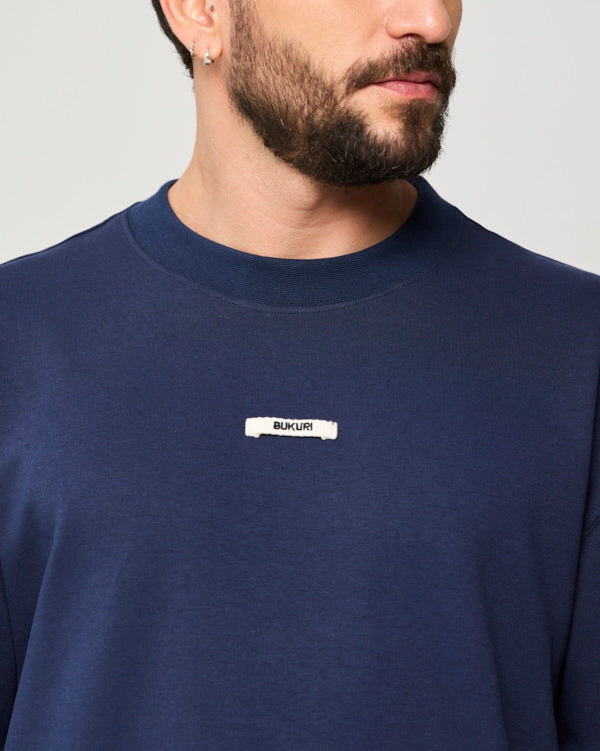 CAMISETA MASCULINA CLASICA AZUL OSCURA