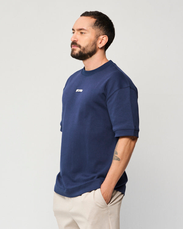 CAMISETA MASCULINA CLASICA AZUL OSCURA