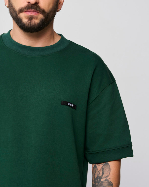 CAMISETA MASCULINA CLASICA VERDE ESMERALDA