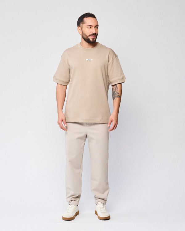 CAMISETA MASCULINA CLASICA BEIGE