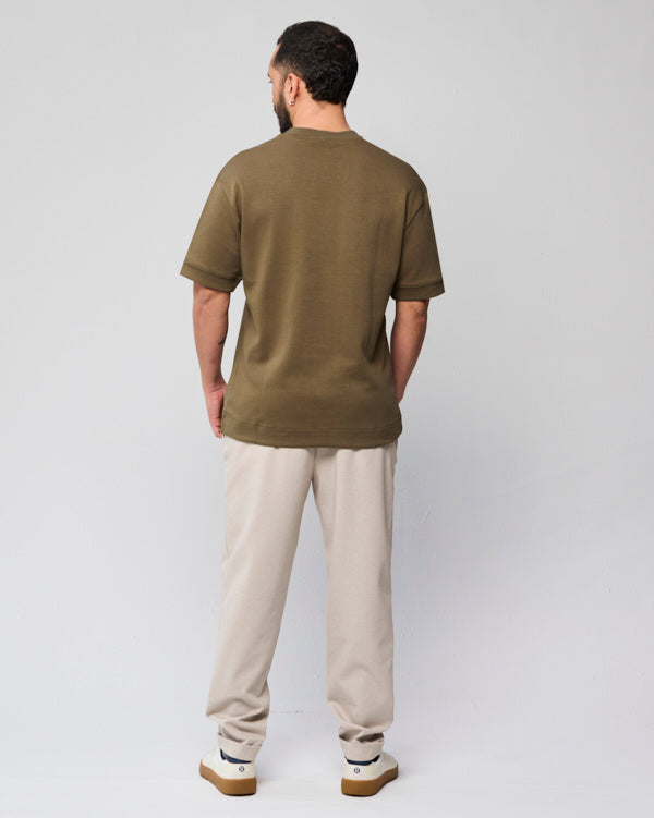 CAMISETA MASCULINA CLASICA VERDE MILITAR