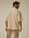Men's camiseta oversized crema