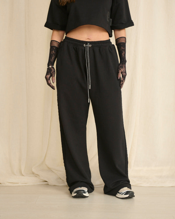JOGGER PANTALÓN BOTA RECTA NEGRO