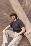Mens t-shirt clásicos tierra textura