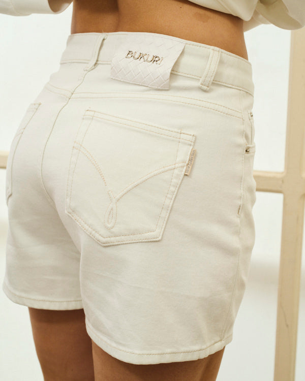 SHORT BKR JEANS WHITE