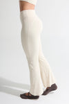 Pantalon bota recta beige claro
