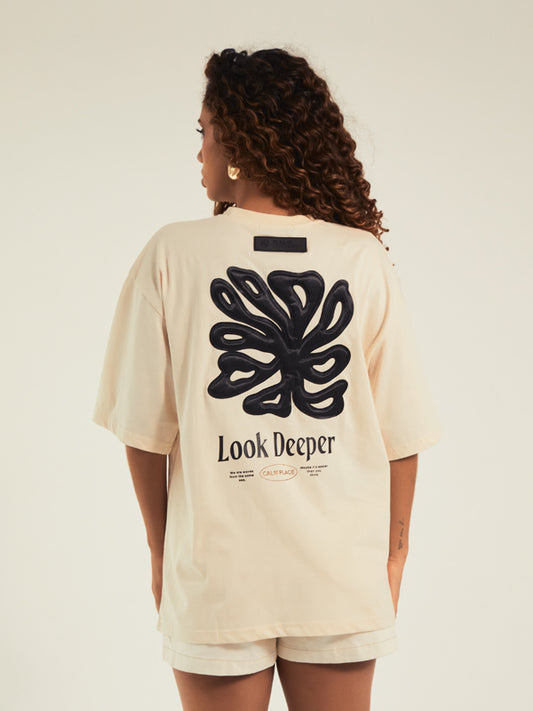 Camiseta Oversized  deeper beige
