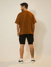 Men's camiseta oversized coffee