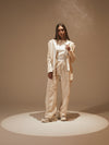 Jogger pantalón pretina blanca