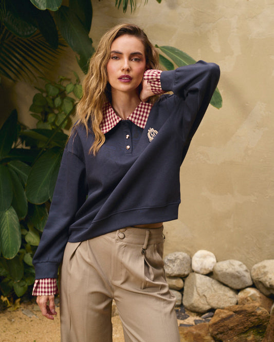 Sueter cuello cuadros bkr