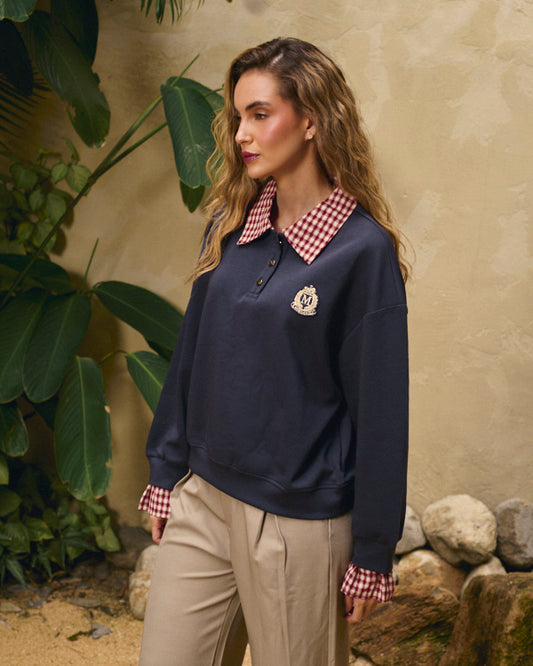 Sueter cuello cuadros bkr