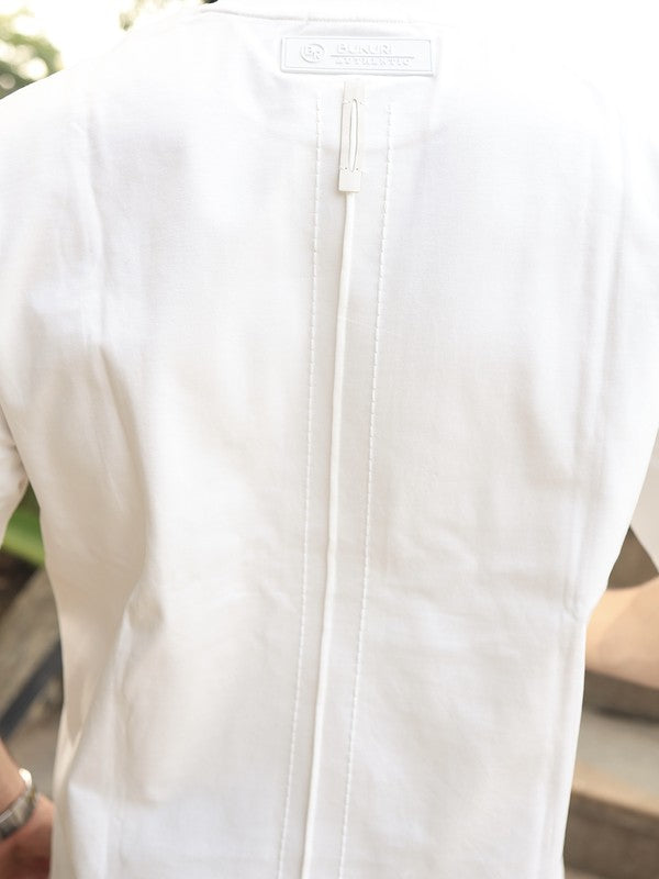 Camiseta Blanca Oversize Corte posterior