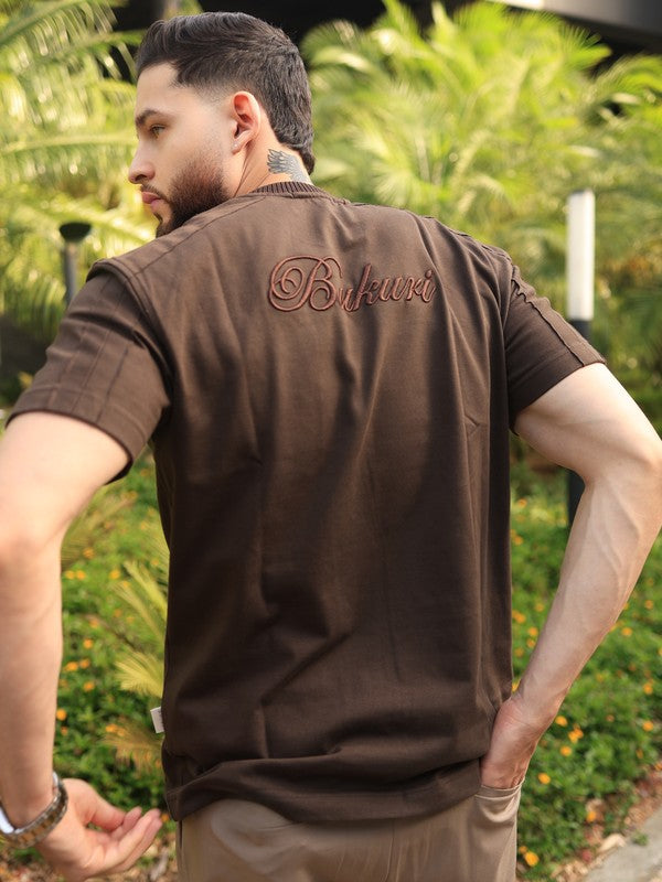 Camiseta Café Bordado Bukuri