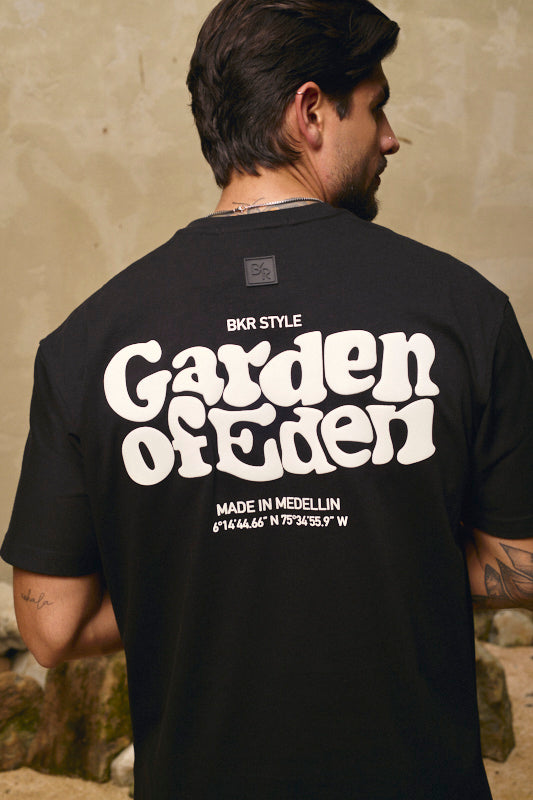 Garden of eden texto negro
