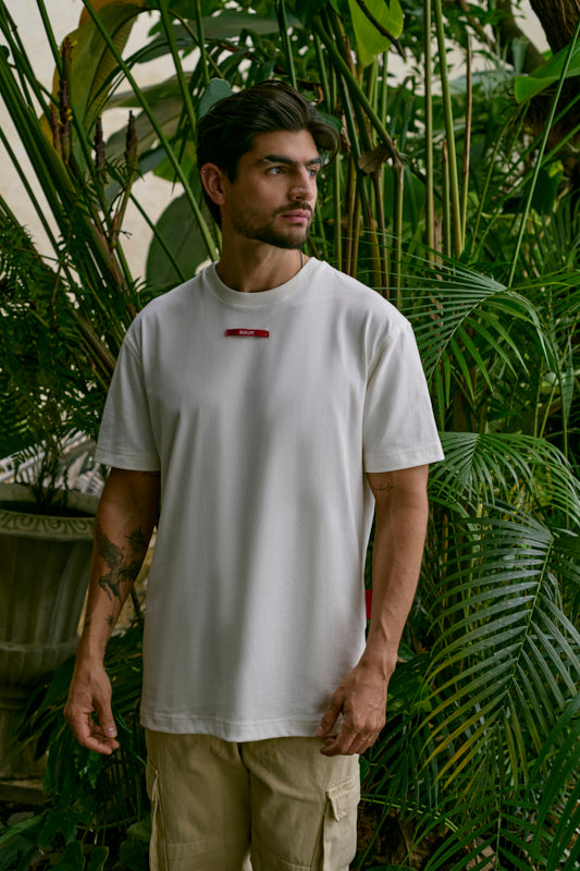 camiseta clásica tejido rojo