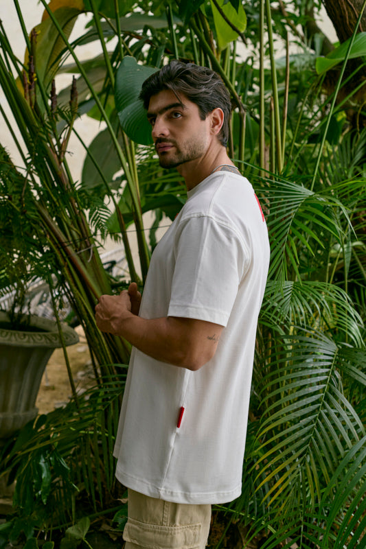 camiseta clásica tejido rojo