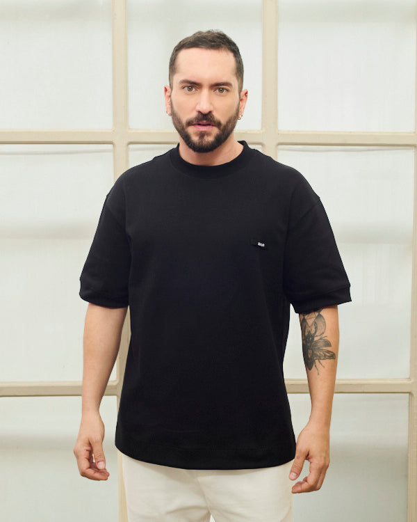 CAMISETA MASCULINA CLASICA NEGRA