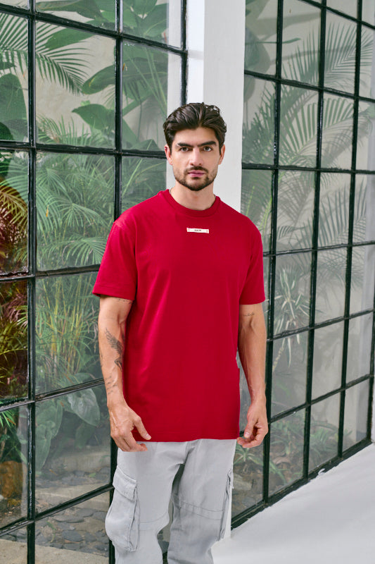 camiseta clásica roja