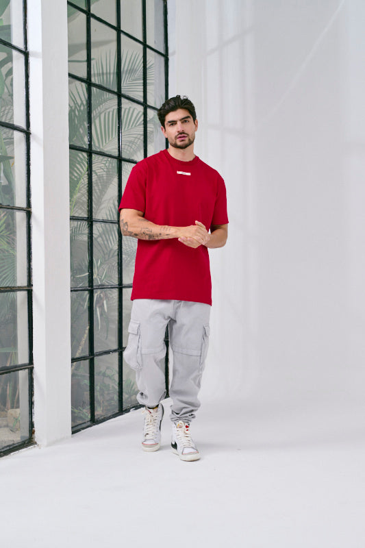 camiseta clásica roja