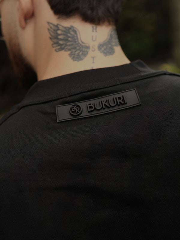 Camiseta Oversize Negra Chill Mode