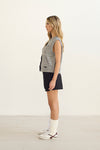 short cinturon negro