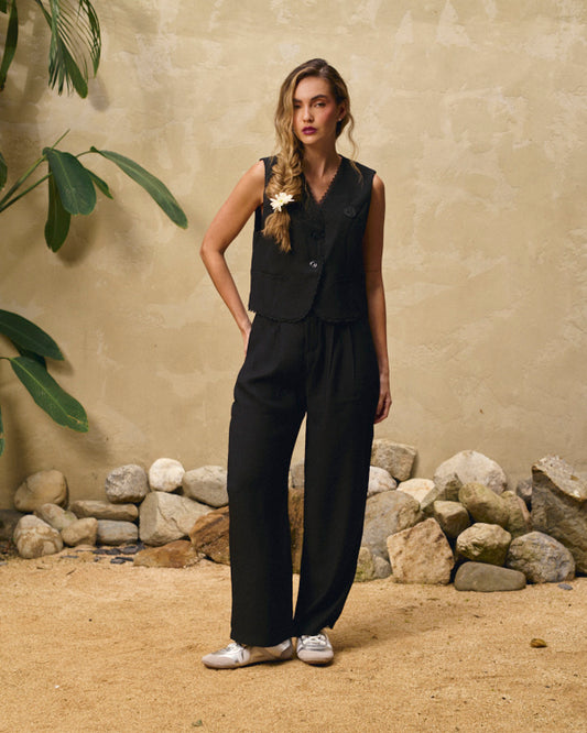 PANTALON TEXTURA TIPO SET