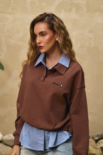 Sueter camisa cuadros