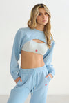 Hoodie blue bkr corto