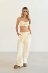 Conjunto capota en blonda