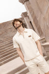 Men's polo set beige