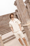 Men's polo set beige