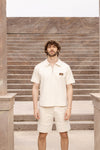 Men's polo set beige