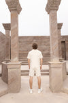 Men's polo set beige