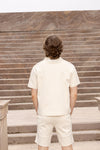 Men's polo set beige