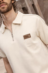 Men's polo set beige