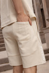 Men's polo set beige